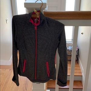 Grey/pink lululemon jacket